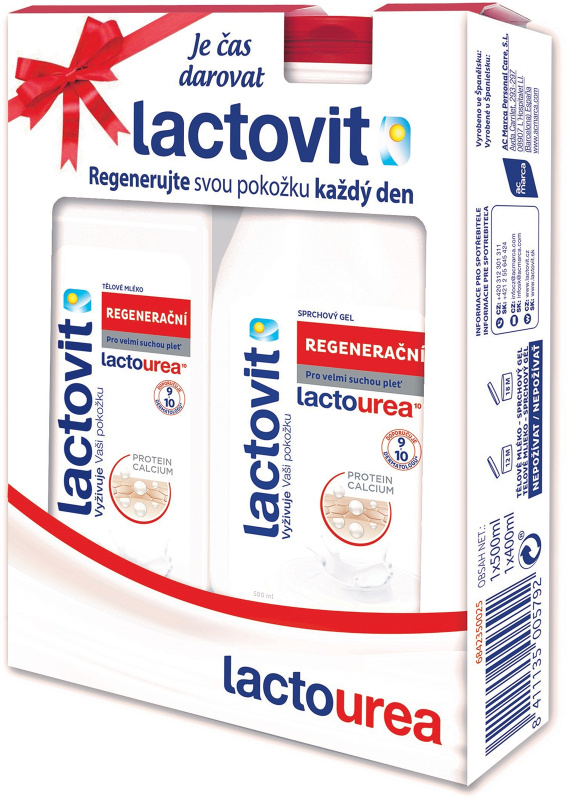 Lactovit Lactourea – dárková sada - sprchový gel 500 ml a tělové mléko 400 ml