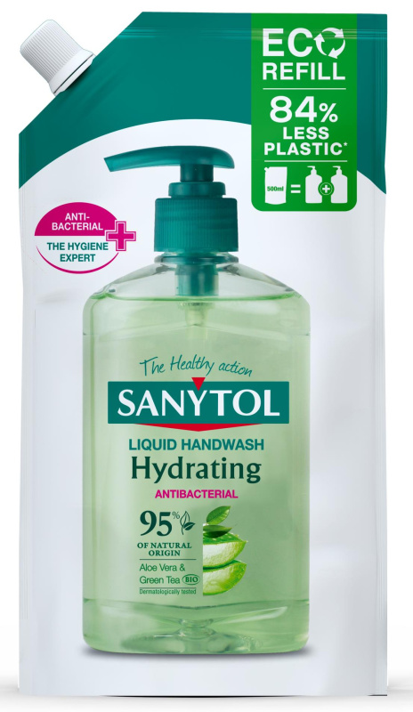 Náhradní náplň do mýdla Sanytol -  hydratační, 500 ml
