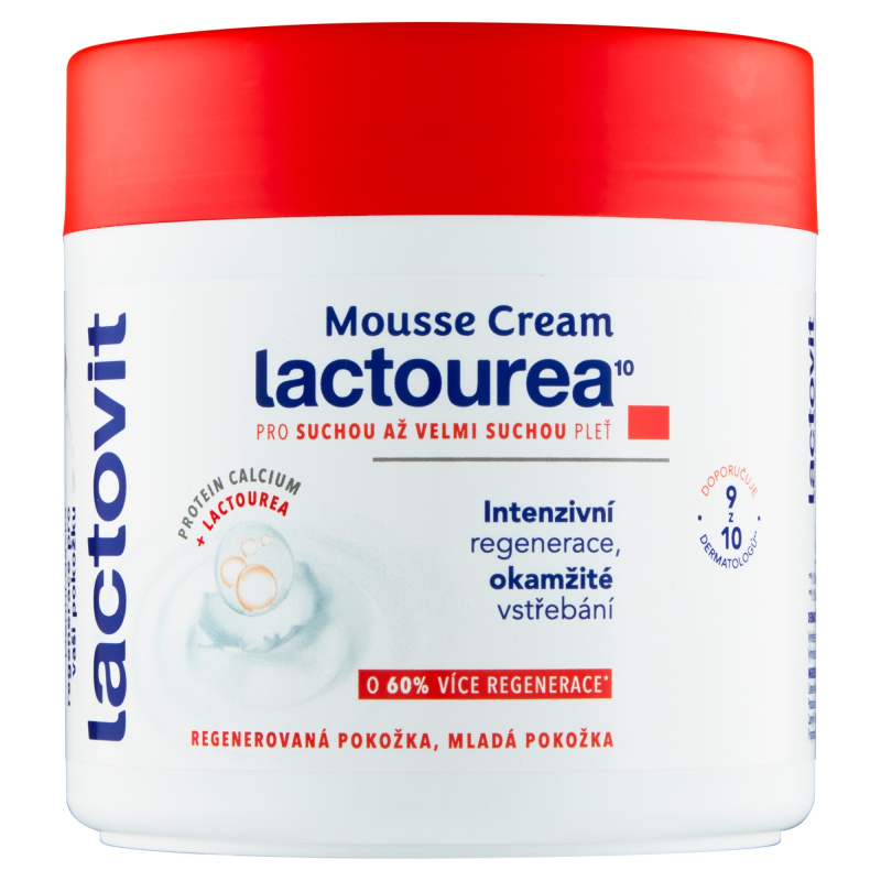 Lactovit Lactourea Pěnový krém regenerační 400 ml