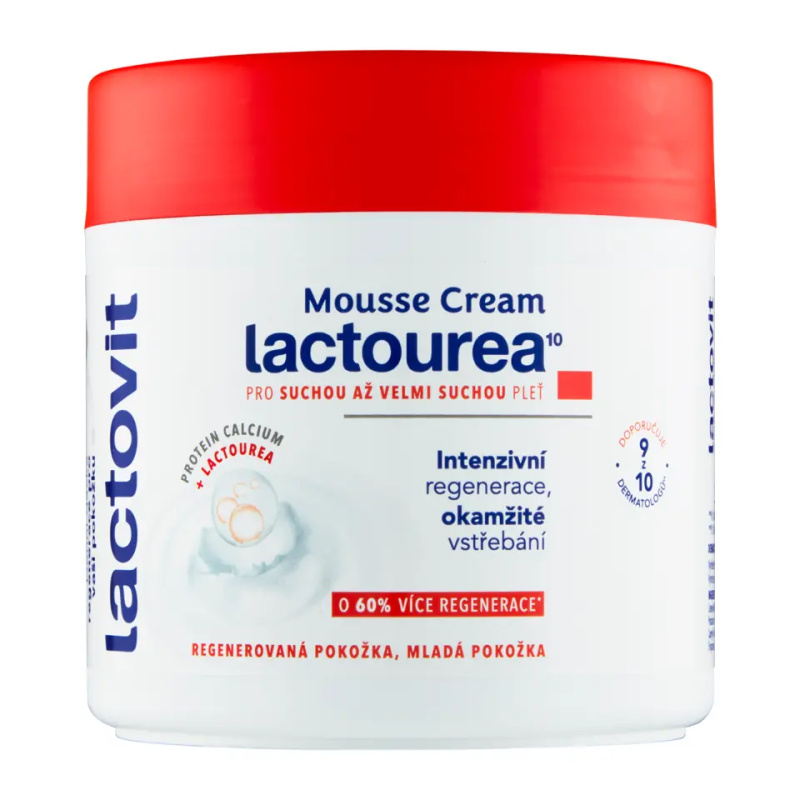 Lactovit Lactourea Pěnový krém regenerační 400 ml
