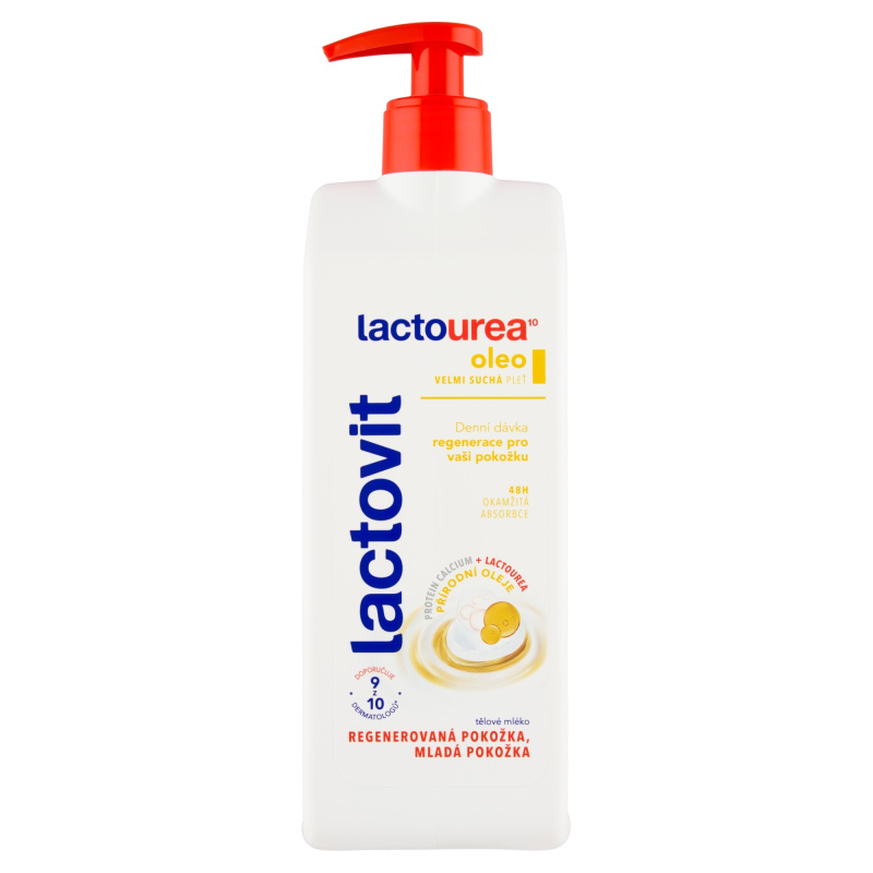 Lactovit LactoUrea Oleo regenerační tělové mléko pro velmi suchou pokožku 400 ml