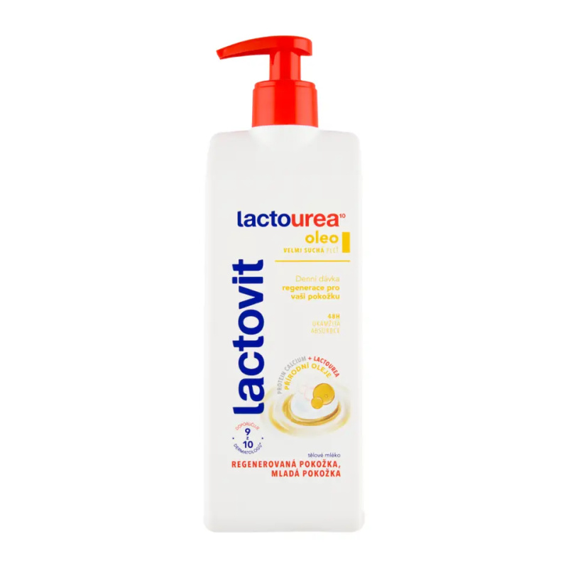 Lactovit LactoUrea Oleo regenerační tělové mléko pro velmi suchou pokožku 400 ml