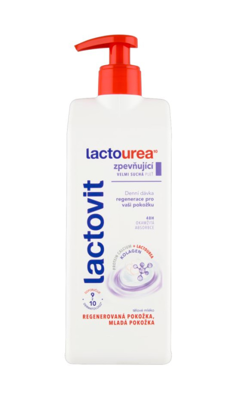 Lactovit LactoUrea Firming zpevňující tělové mléko pro suchou pokožku 400 ml
