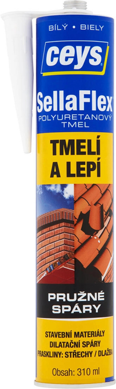 Tmel polyuretanový Ceys SellaFlex bílý 310 ml