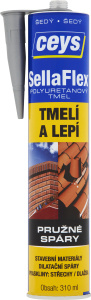 Tmel polyuretanový Ceys SellaFlex šedý 310 ml