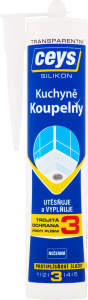 Silikon sanitární Ceys kuchyně koupelny transparentní 280 ml