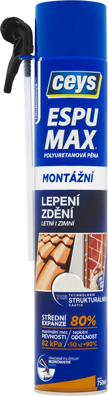 Montážní pěna Ceys Espumax polyuretanová trubičková 750 ml