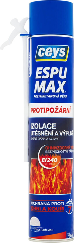 Pěna montážní protipožární Ceys ESPUMAX pistolová 750 ml