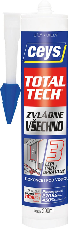 Tmel lepicí Ceys TOTAL TECH Express bílý 290 ml
