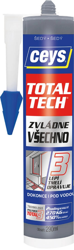 Tmel lepicí Ceys TOTAL TECH Express šedý 290 ml