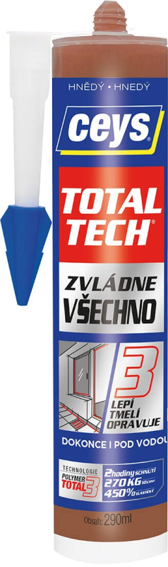 Tmel lepicí Ceys TOTAL TECH Express hnědý 290 ml