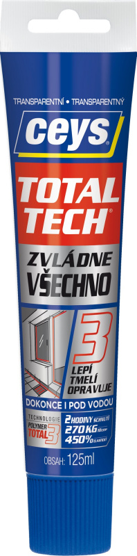 Tmel lepicí Ceys TOTAL TECH Express transparent 125 ml