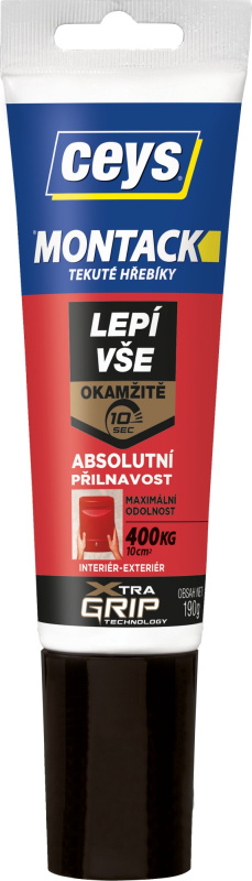 Lepidlo montážní Ceys MONTACK Lepí vše okamžitě 190 g