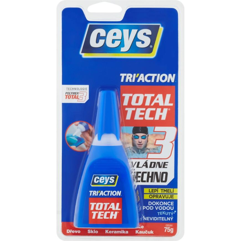 Lepidlo 3v1 Ceys TOTAL TECH Tri'Action 75 g
