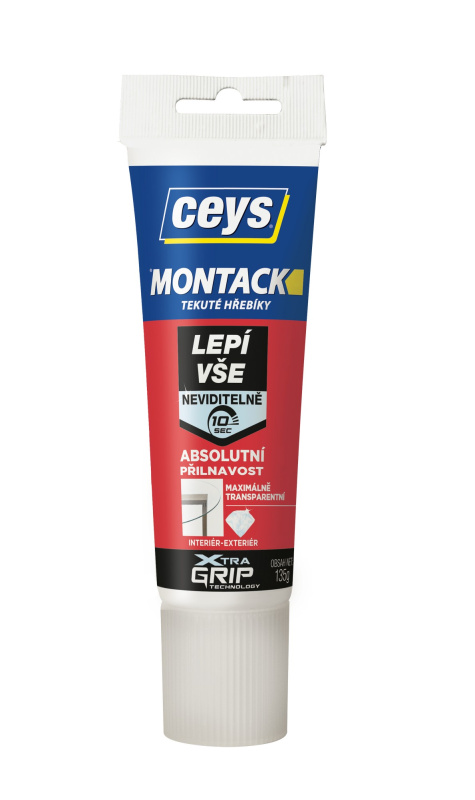 Lepidlo montážní Ceys MONTACK Lepí vše neviditelně 135 g