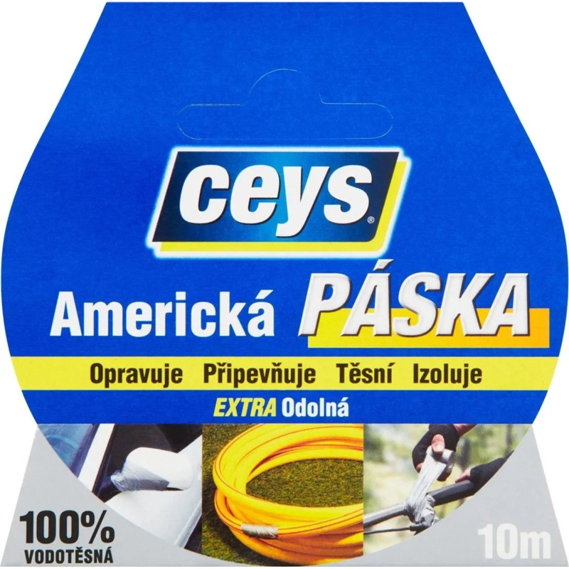 Páska Ceys Americká stříbrná 10 m x 50 mm