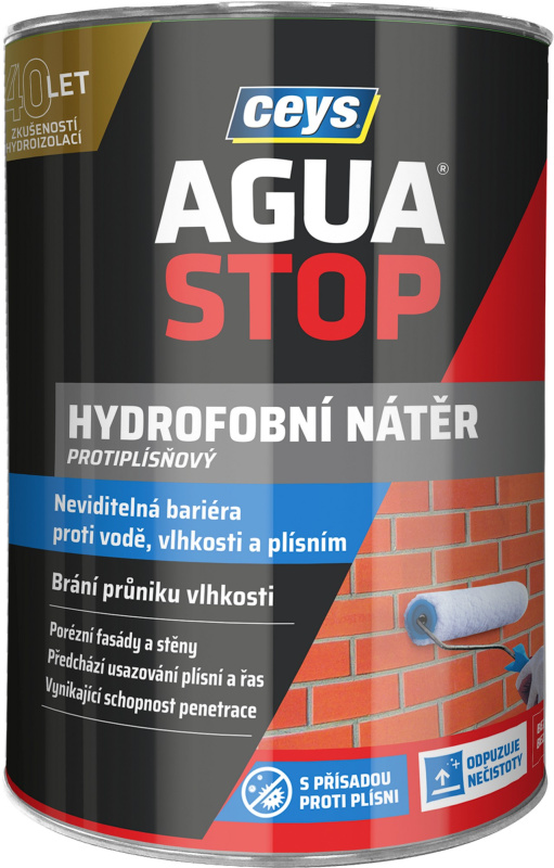Nátěr hydrofobní Ceys AGUA STOP protiplísňový 5 l