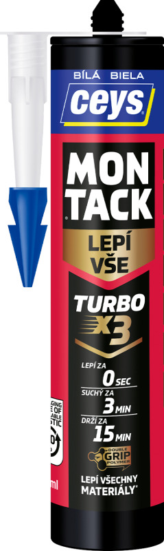 Ceys Montack Turbo montážní lepidlo transparentní 290 ml