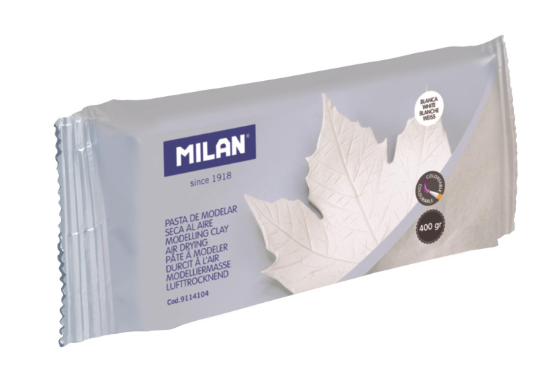 Samotvrdnoucí hmota Milan - bílá, 400 g