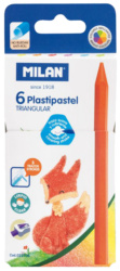 Milan Pastelky Plastipastel (Plasticolor) trojboké -  6 barev