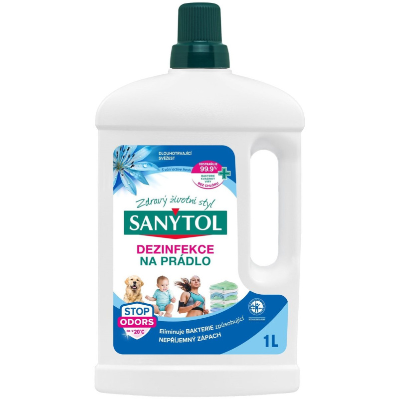 SANYTOL Dezinfekce na prádlo Active Fresh 1 l
