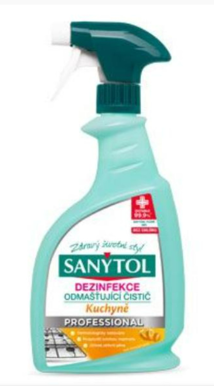Dezinfekční čistič na kuchyně Sanytol Professional  - 750 ml