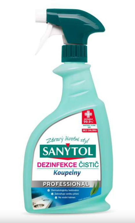Dezinfekční čistič na koupelny Sanytol Professional - 750 ml