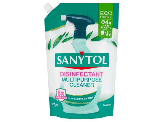 Sanytol Univerzální dezinfekce na všechny povrchy s vůní eukalyptu ve spreji, náhradní náplň