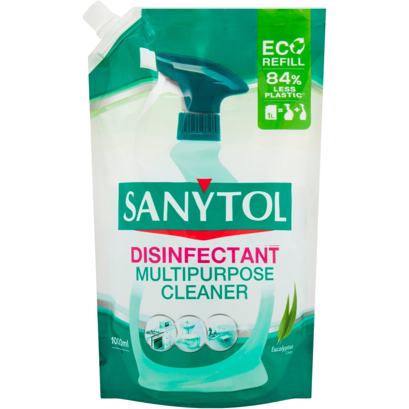 Sanytol Univerzální dezinfekce na všechny povrchy s vůní eukalyptu ve spreji, náhradní náplň