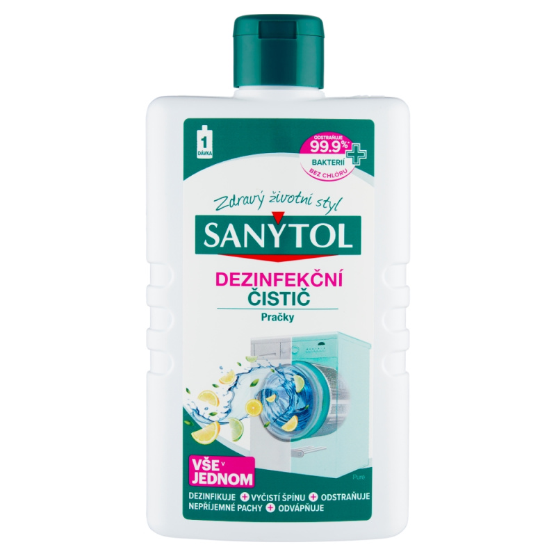 Sanytol dezinfekce čistič pračky, 240 ml
