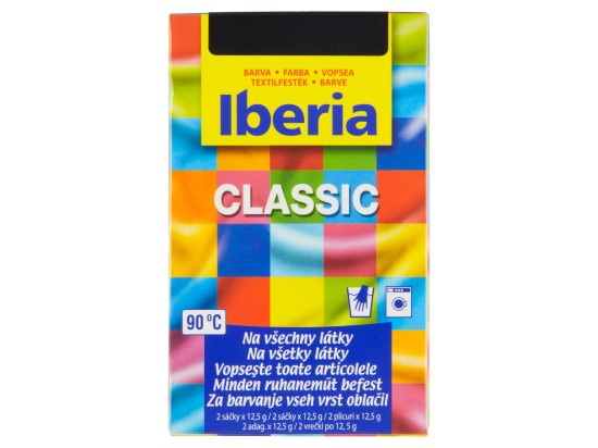 Iberia Classic Barva na všechny látky černá 2 x 12,5g