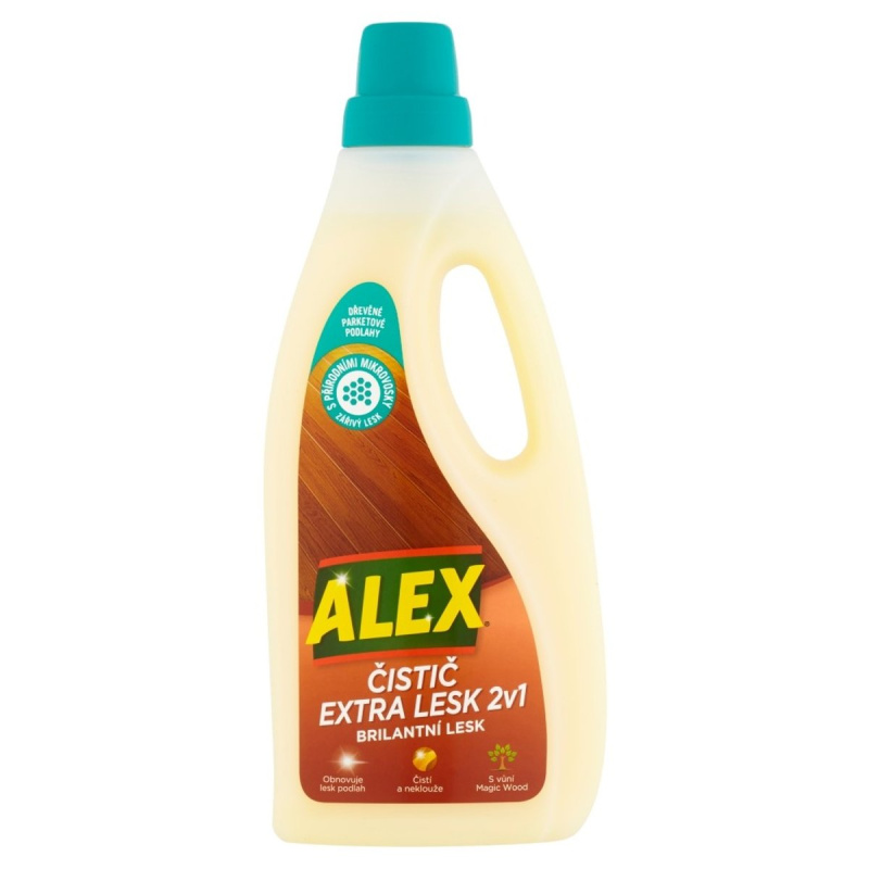 Alex Čistič extra lesk na dřevěné podlahy 2v1