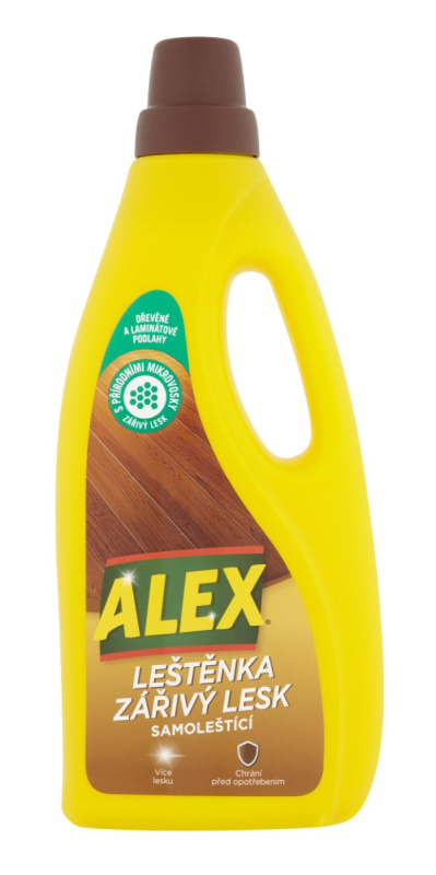 Alex leštěnka zářivý lesk - na dřevo, laminát 750 ml