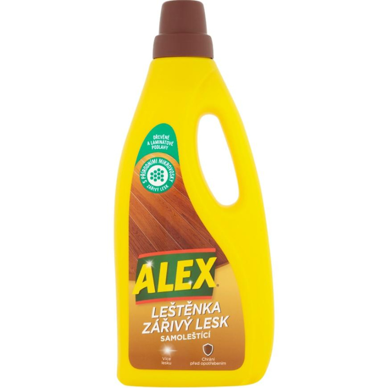 Alex leštěnka zářivý lesk - na dřevo, laminát 750 ml