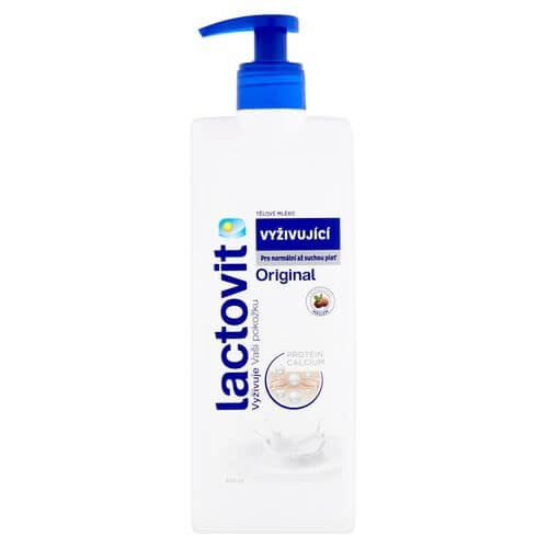 Lactovit Original vyživující tělové mléko s pumpičkou 400 ml