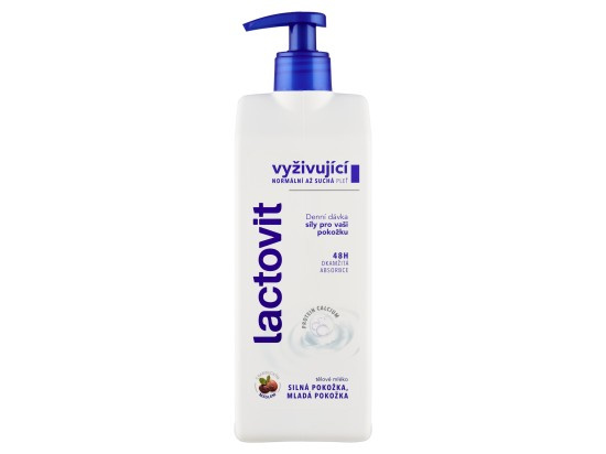 Lactovit Original vyživující tělové mléko s pumpičkou 400 ml