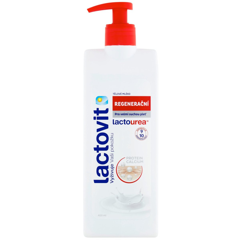 Lactovit LactoUrea regenerační tělové mléko s pumpičkou 400 ml