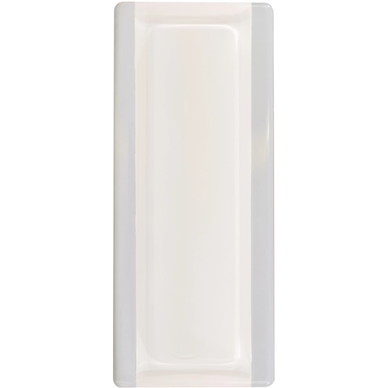 BM Skleněný zakončovací profil pro Luxfery bílý, 19 x 8 x 1 cm