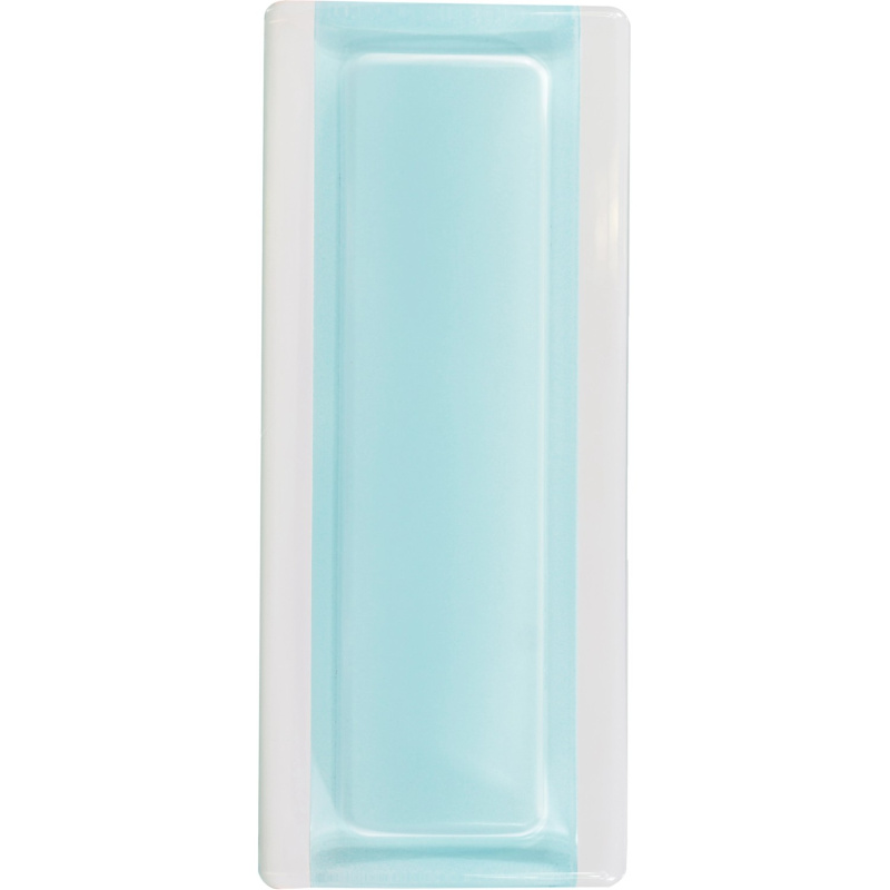 BM Skleněný zakončovací profil pro Luxfery světle modrý, 19 x 8 x 1 cm
