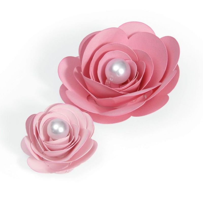 Vyřezávací šablona Bigz - 3D kytky ke stočení