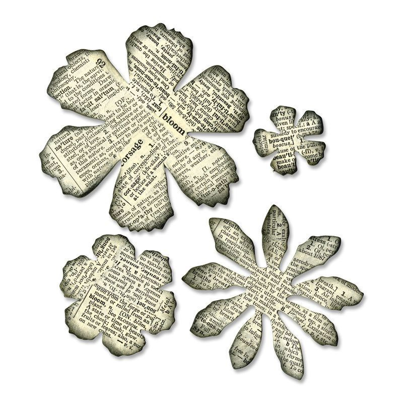 Výsekový nůž pro Big Shot, otrhané květy Davona s.r.o.