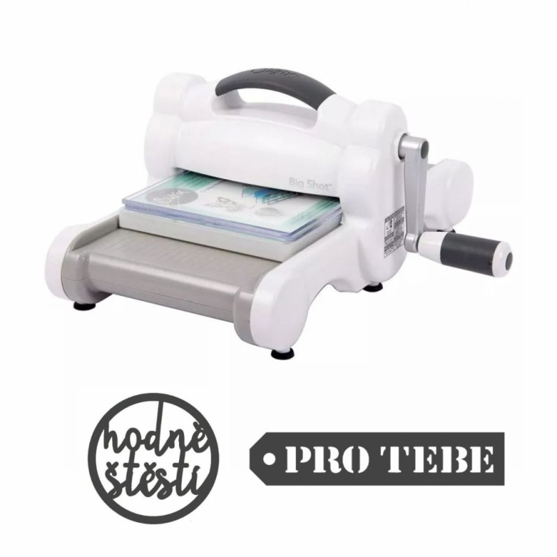 A5 Big Shot bílo-šedý + dárek 2xčeská šablona