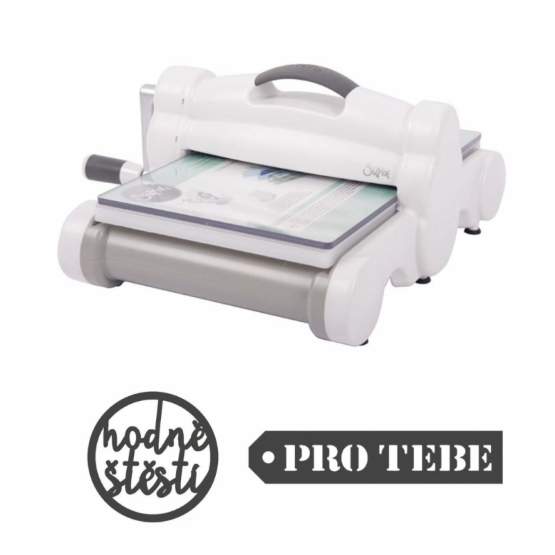 A4 Big Shot Plus na bílo-šedý + dárek 2xčeská šablona