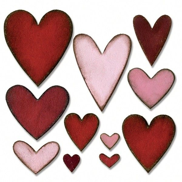 Výsekový nůž pro Big Shot, srdíčkový mix Davona s.r.o.