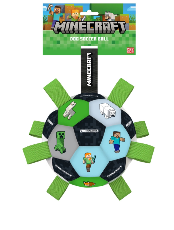Minecraft míček pro psy s hroty a popruhy