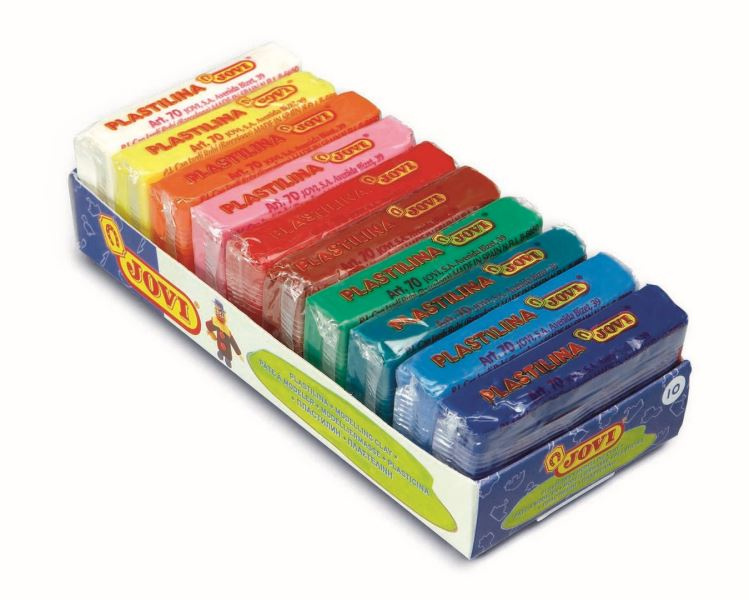 Plastelína JOVI - 10 × 50 g, 10 barev