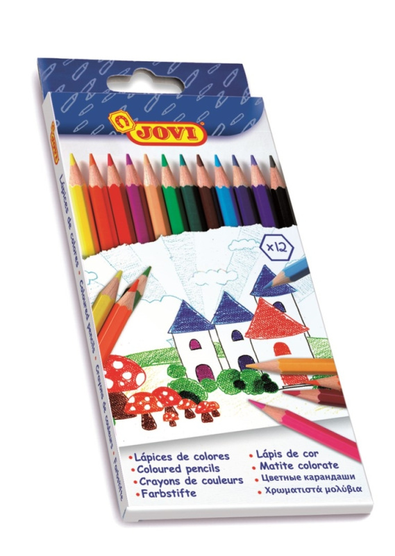 Pastelky Jovi dřevěné - 12 barev