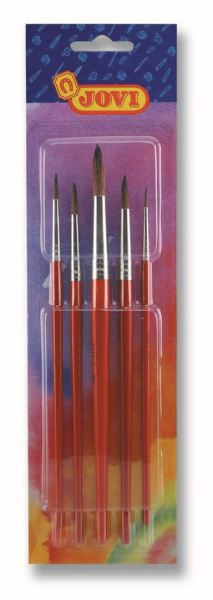 Sada kulatých štětců - 5 ks /0, 4, 6, 8, 12/