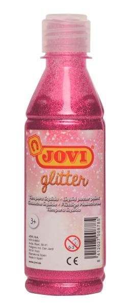 Temperová barva JOVI PREMIUM 250 ml, glitrová - Růžová