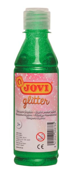 Temperová barva JOVI PREMIUM 250 ml, glitrová - Zelená
